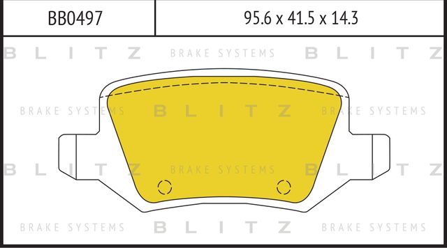 Колодки тормозные MB W168/W169/W245 04- задн. (Blitz). Артикул BB0497