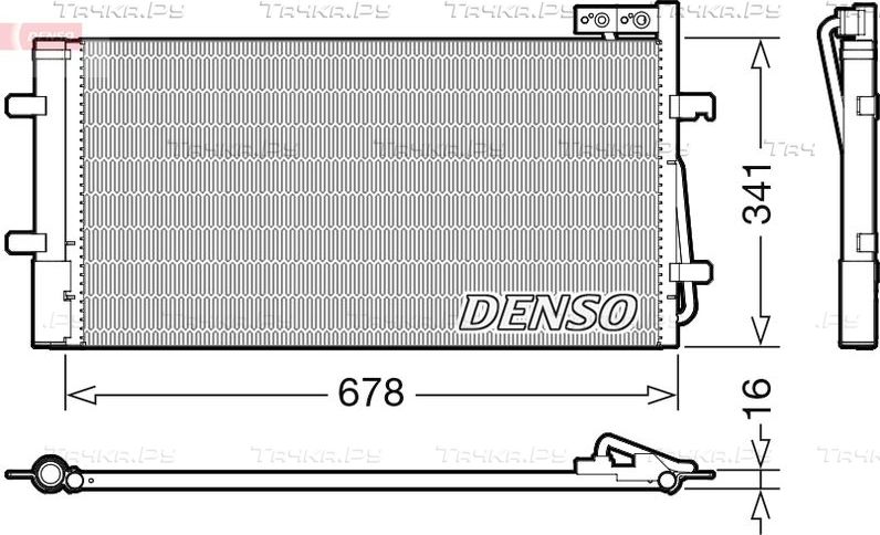 Радиатор кондиционера (конденсатор) Denso. Артикул DCN02035