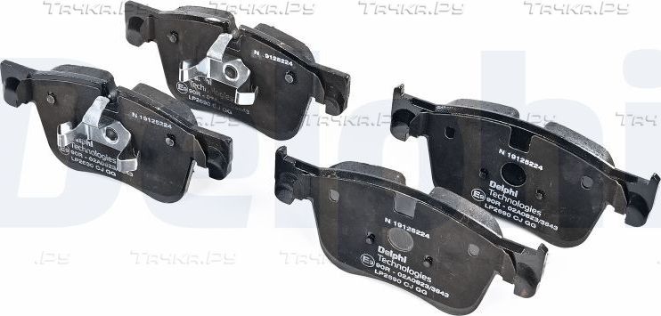 Тормозные колодки Delphi (Low-Metallic) передние для Peugeot 308 II 2013-2026. Артикул LP2690