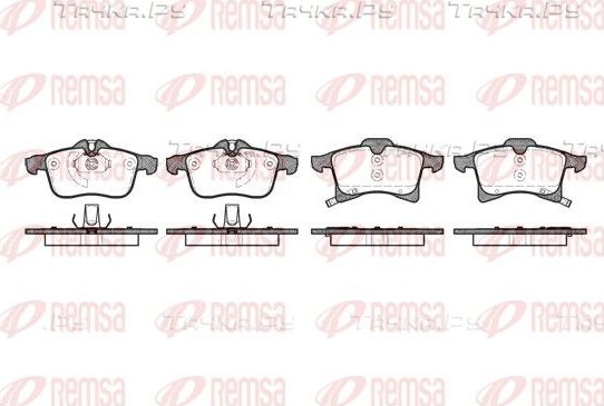 Тормозные колодки Remsa передние для Opel Zafira B 2005-2015. Артикул 1036.02