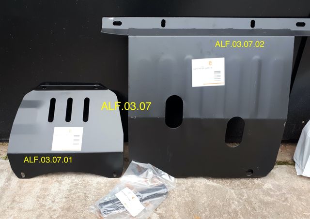 Защита Alfeco для картера и рулевых тяг Chevrolet Niva 2002-2020. Артикул ALF.03.07