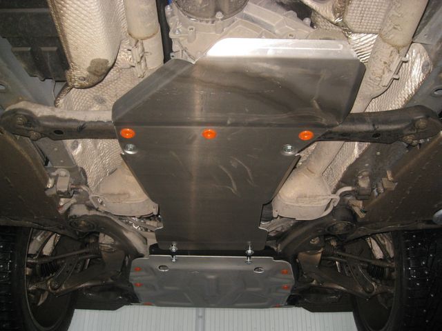 Защита алюминиевая Alfeco для АКПП и РК Volkswagen Touareg II 2010-2018. Артикул ALF.26.30 AL4