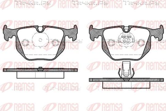 Тормозные колодки Remsa задние для BMW Z4 I (E85/E86) 2006-2008. Артикул 0381.20