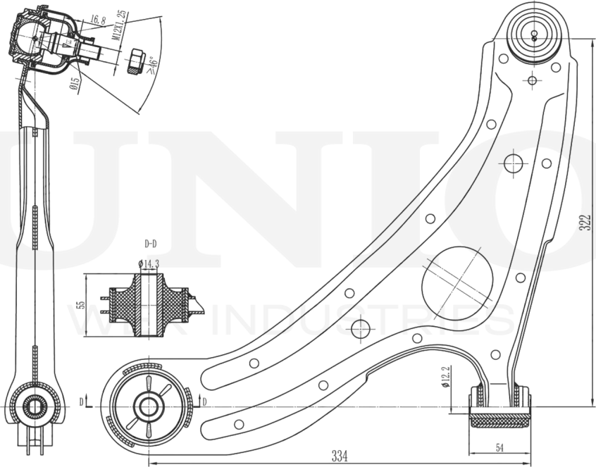 Рычаг подвески (Unio). Артикул SSP-40047