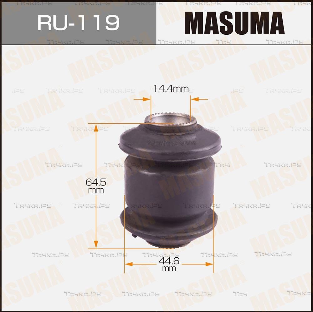 Сайлентблок переднего рычага подвески Masuma правый/левый нижний для Mitsubishi Delica IV 1995-2000. Артикул RU-119