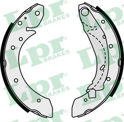 Тормозные колодки LPR задние для Renault Laguna I 1997-2001. Артикул 07730