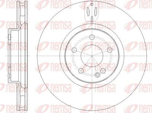 Тормозной диск Remsa. Артикул 61657.10