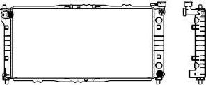 Радиатор охлаждения двигателя Sakura для Mazda 626 IV (GE) 1991-1997. Артикул 3301-1003