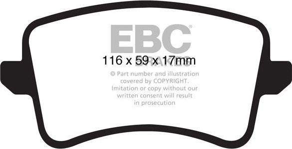 Тормозные колодки EBC Brakes. Артикул DP1988