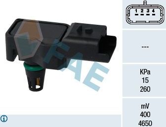 Датчик абсолютного давления (ДАД, MAP) FAE для MINI Clubman I (R55) 2007-2010. Артикул 15075