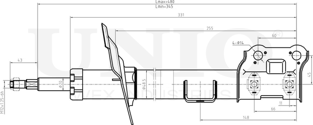 Амортизатор подвески (Unio). Артикул SAB-10254