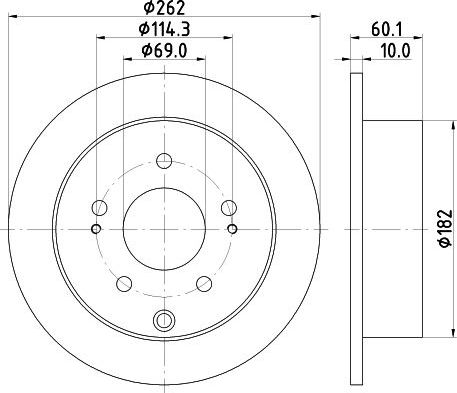 Тормозной диск Trialli. Артикул DF 073411