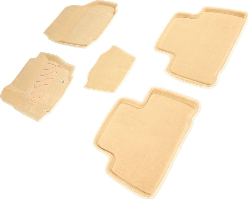 Коврики Seintex 3D ворсовые для салона Ford S-Max 2006-2015 БЕЖЕВЫЕ. Артикул 92629