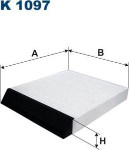 Салонный фильтр Filtron. Артикул K 1097