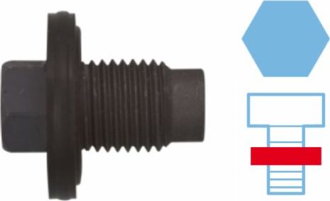 Сливная пробка масляного поддона двигателя Corteco для MINI Cabrio I (R52) 2004-2008. Артикул 220146S