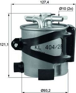 Топливный фильтр Mahle. Артикул KLH 44/25