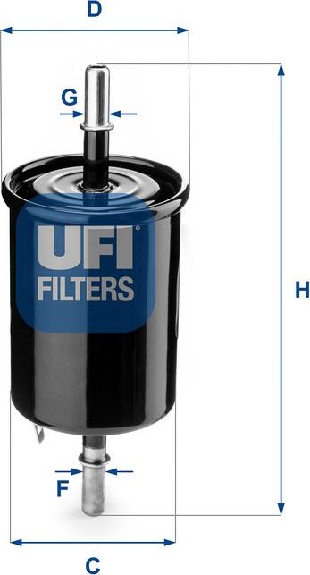 Топливный фильтр UFI. Артикул 31.843.00