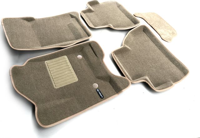 Коврики текстильные Euromat 3D Business для салона Cadillac Escalade IV 2015-2026 Бежевые. Артикул EMC3D-001306T