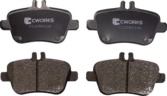 Колодки тормозные задние (Low Metallic) (Cworks). Артикул C12CR0106