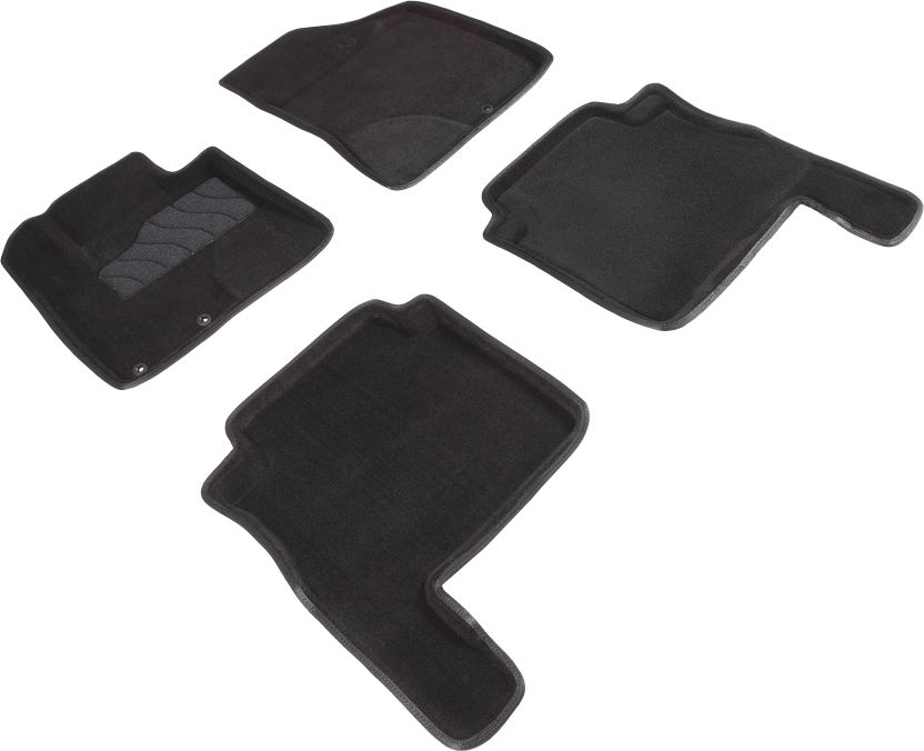 Коврики Seintex 3D ворсовые для салона Hyundai Santa Fe II рестайлинг 2010-2012. Артикул 89338