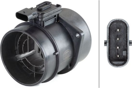 Датчик массового расхода воздуха (ДМРВ) Hella для Mercedes-Benz GLK-Класс I (X204) 2008-2015. Артикул 8ET 358 095-271