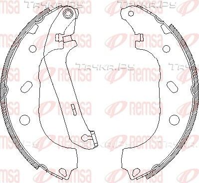 Тормозные колодки Remsa задние для Ford Transit Connect I 2002-2013. Артикул 4170.00