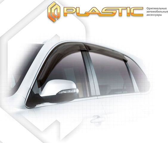 Дефлекторы СА Пластик для окон (Classic полупрозрачный) Chery Tiggo 5 2014-2020. Артикул 2010030310190
