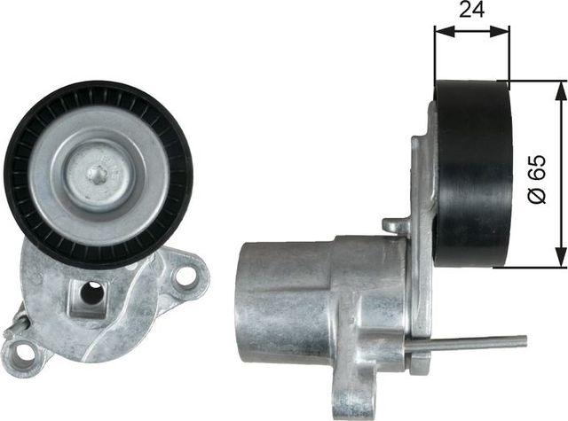Натяжной ролик (натяжитель) приводного клинового зубчатого ремня (в сборе) Gates DriveAlign™. Артикул T39295