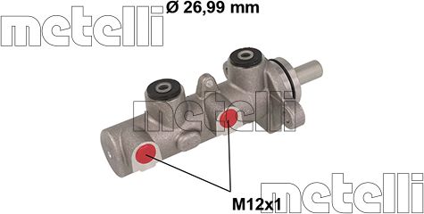 Тормозной цилиндр главный Metelli для Kia Sorento I 2002-2011. Артикул 05-0799