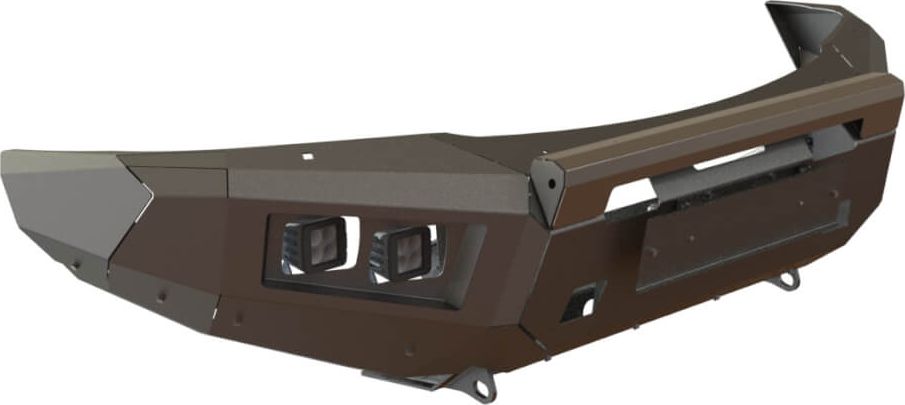 Бампер силовой STC передний для Nissan Patrol Y62 2010-2026 с защитной дугой и противотуманными фарами. Артикул STC-NPY62-BF-C1-L1