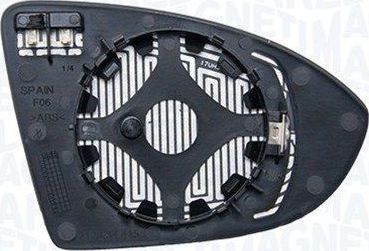 Зеркальное стекло бокового зеркала Magneti Marelli. Артикул 182209012600