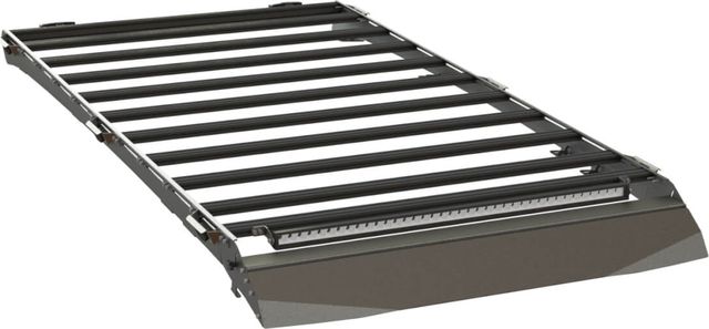 Экспедиционный багажник STC для Toyota Land Cruiser 300 2021-2026 шторка, дальний, рабочий и задний свет. Артикул STC-TLC300-TR1-L1L2L3