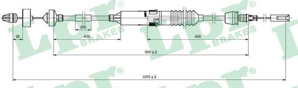 Трос сцепления LPR для Renault Espace III 1996-2002. Артикул C0198C