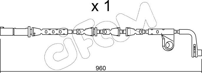 Датчик износа тормозных колодок  Metelli. Артикул SU.220