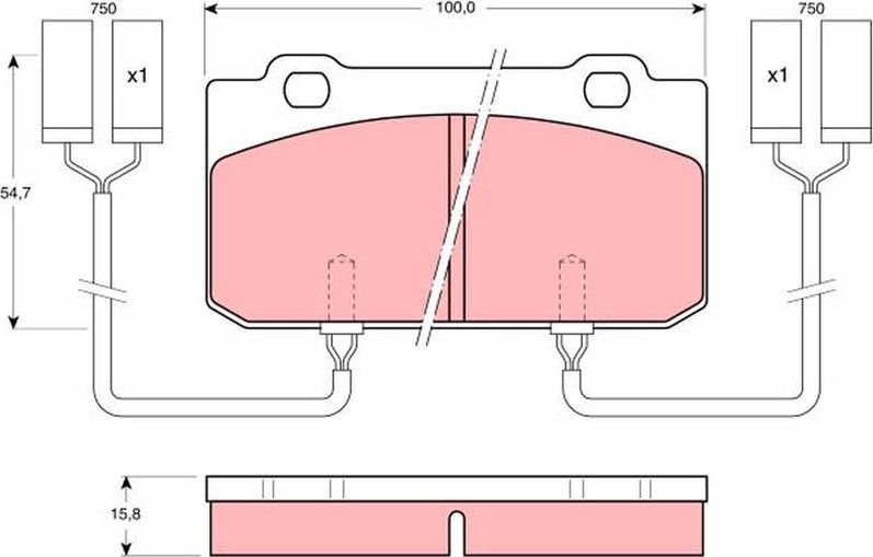 Тормозные колодки TRW. Артикул GDB902