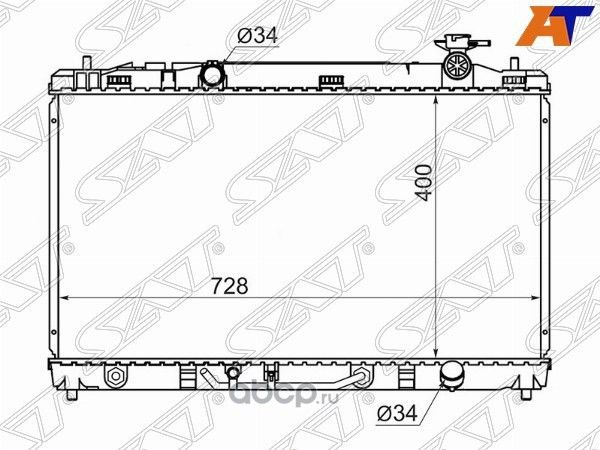Радиатор TOYOTA CAMRY 2AZ-FE 2.4 06-VENZA 1AR-FE (SAT). Артикул TY0003ACV40