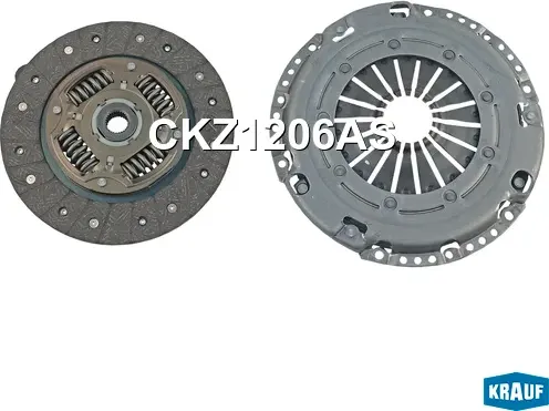 Сцепление комплект без подшипника Krauf. Артикул CKZ1206AS