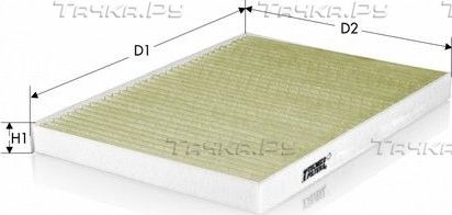 Салонный фильтр  Tecneco Filters для Lancia Ypsilon II (Type 843) 2010-2011. Артикул CKA10025