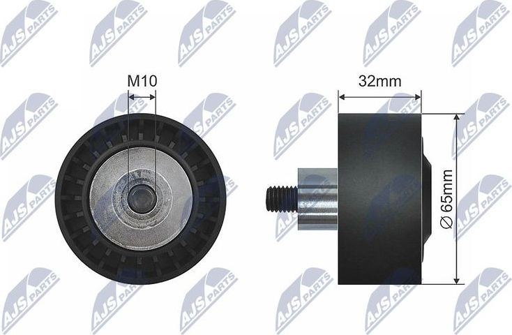 Направляющий (ведущий) ролик приводного клинового ремня NTY. Артикул RNK-BM-021
