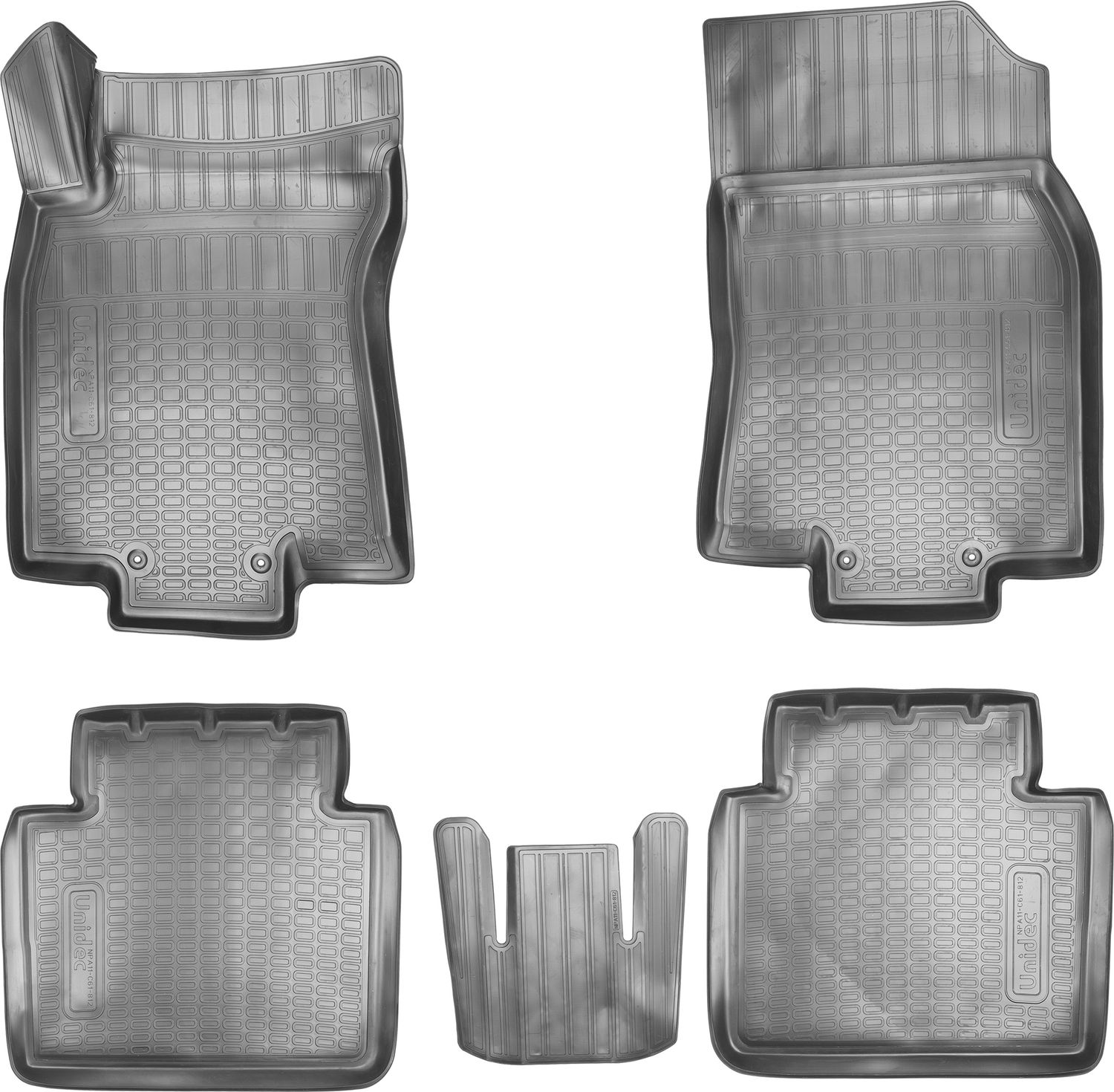 Коврики Норпласт 3D для салона Nissan X-Trail T32 2015-2026. Артикул NPA11-C61-812