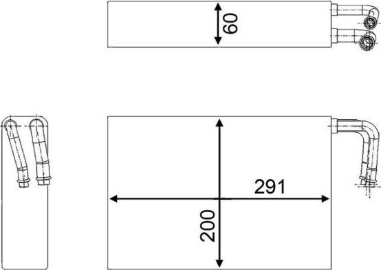 Испаритель кондиционера Mahle Behr для BMW 5 IV (E39) 1995-2004. Артикул AE 86 000S