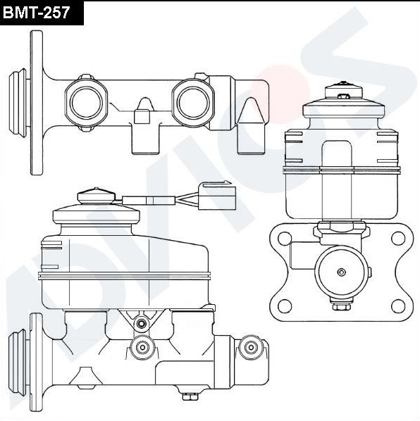 Тормозной цилиндр главный Advics (алюминий) для Toyota Land Cruiser 60 1981-1989. Артикул BMT-257
