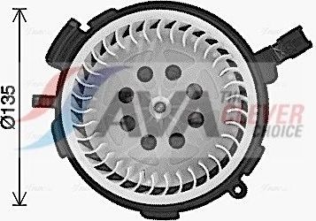 Вентилятор, мотор печки (отопителя) салона AVA для Peugeot 307 I 2004-2008. Артикул PE8425