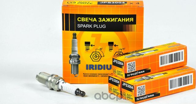 СВЕЧА ЗАЖИГАНИЯ /BKR6EIX11/ IRIDIUM (Just Drive). Артикул JPS3004