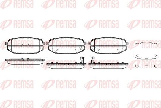 Тормозные колодки Remsa. Артикул 1147.02