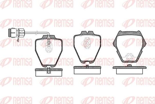 Тормозные колодки Remsa. Артикул 0752.12