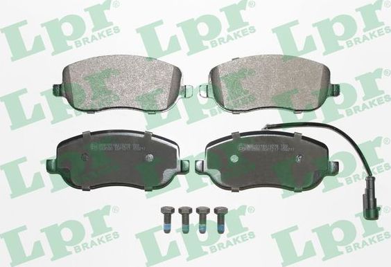 Тормозные колодки LPR передние для Fiat Croma II 2005-2011. Артикул 05P1217