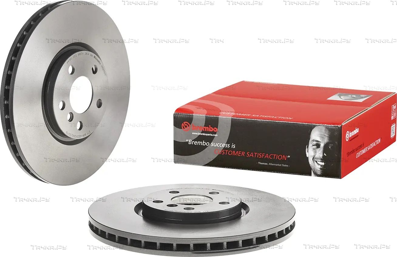 Тормозной диск Brembo UV Coated передний для MINI Countryman II (F60) 2017-2019. Артикул 09.D179.11