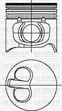 Поршень Yenmak для Fiat Ducato II 1998-2002. Артикул 31-03693-040