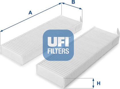 Салонный фильтр UFI для Peugeot Rifter I 2018-2024. Артикул 53.154.00
